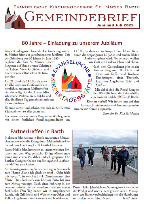 Gemeindebriefe öffnen ...